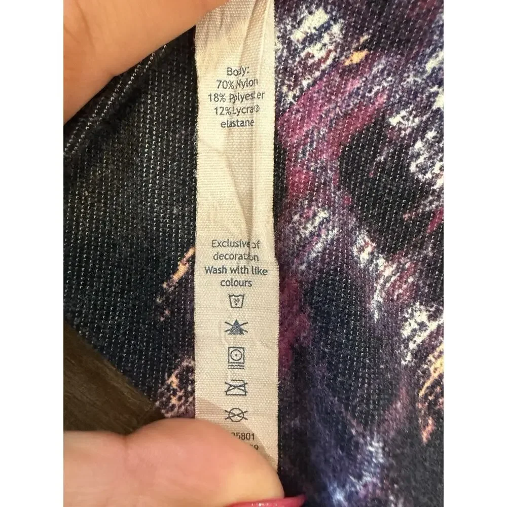 Lululemon Wunder Under Pant Kara Blossom Multi Color Print Women’s Size 4 EUC